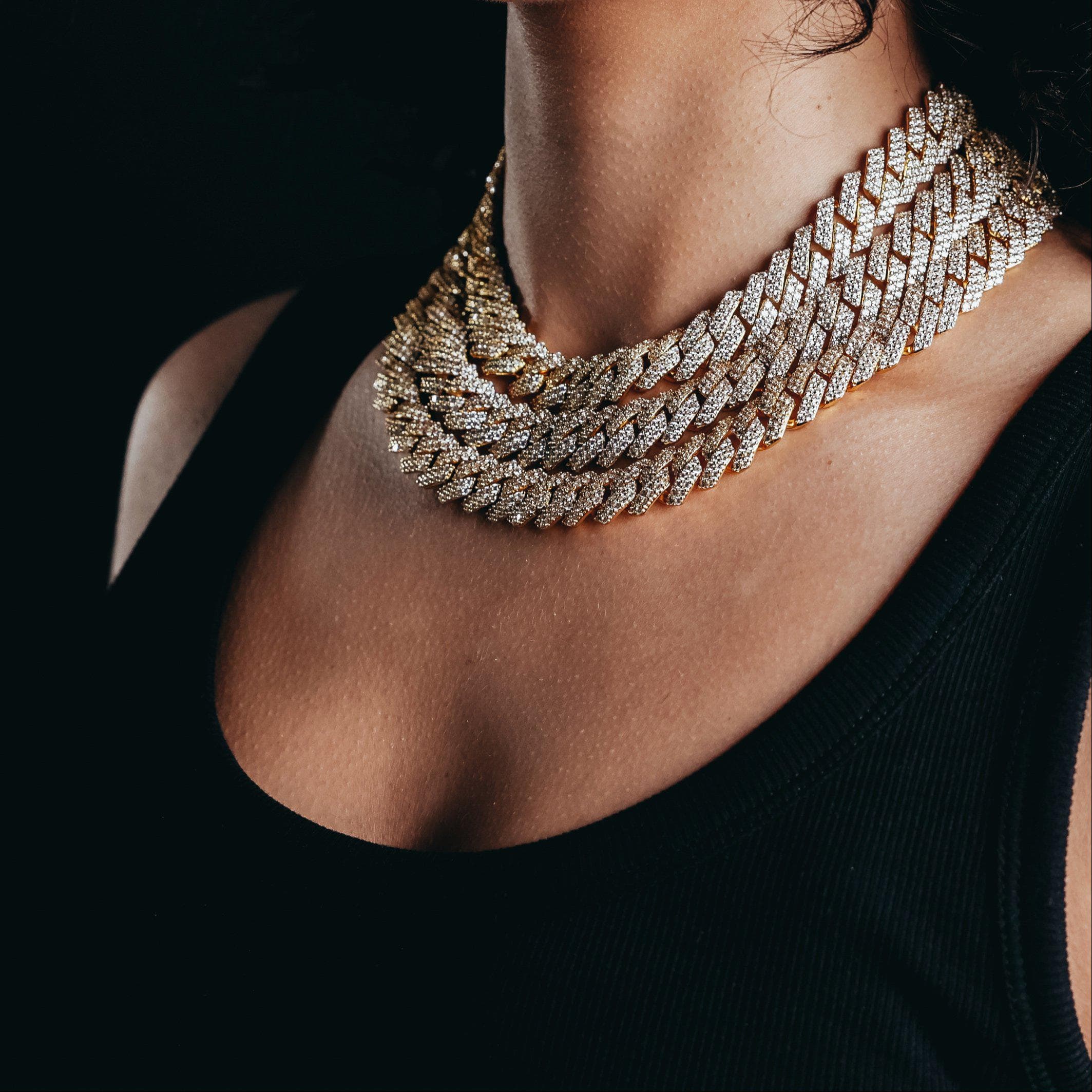 14mm Premium S-Link Gold Plated Cuban Chain - Image 3