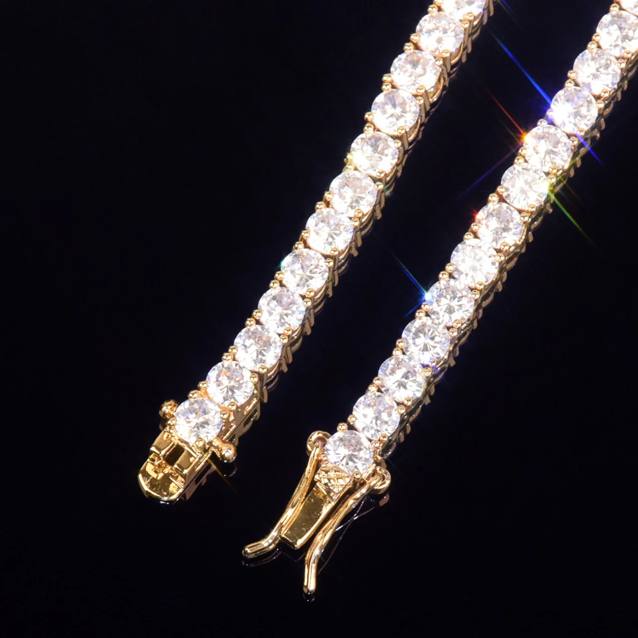 5mm Gold Plated Tennis Chain - Image 3