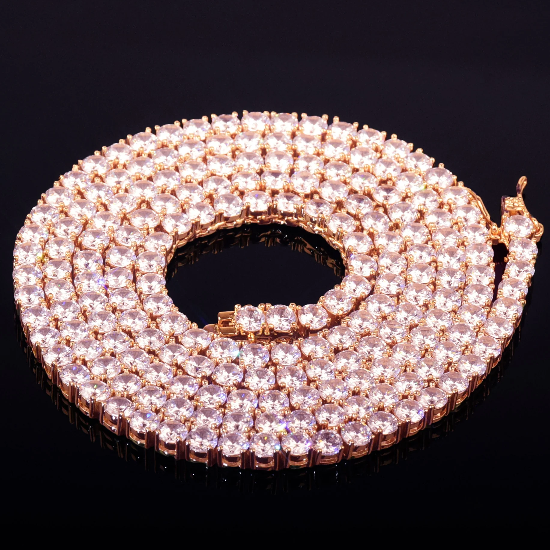 5mm Gold Plated Tennis Chain - Image 4