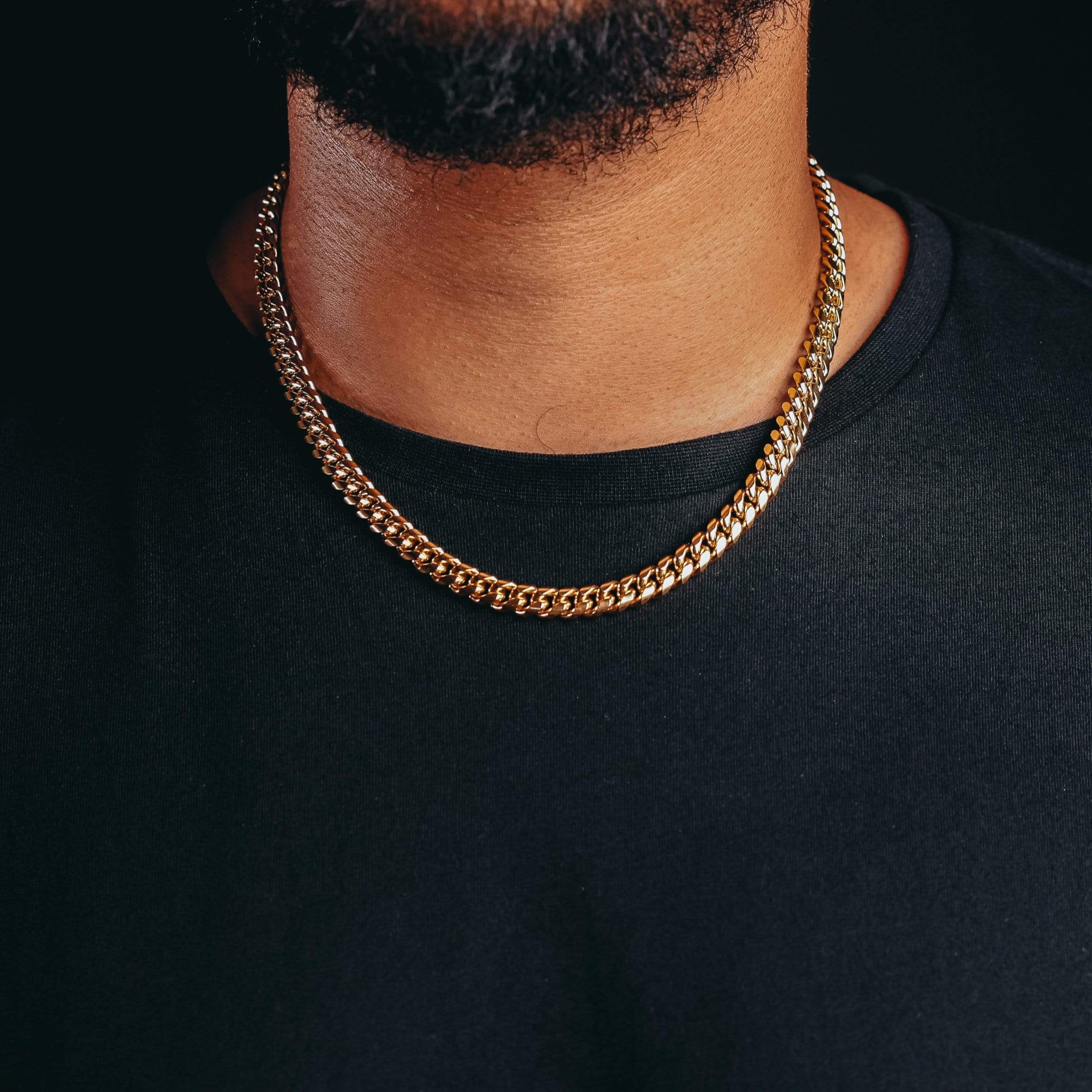 8mm Gold Plated Miami Cuban Chain - Image 3