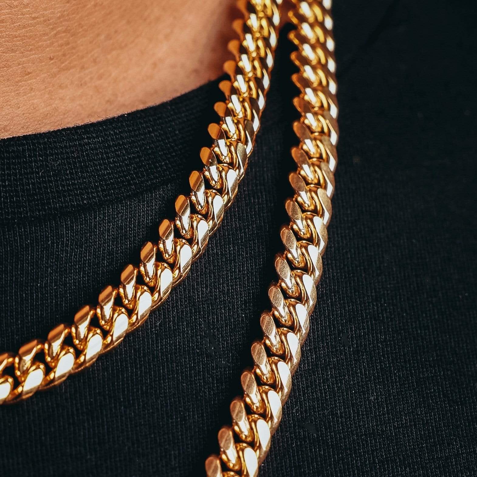 8mm Gold Plated Miami Cuban Chain - Image 5