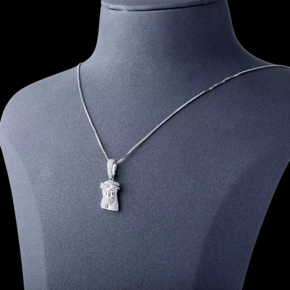 .925 Silver Micro Jesus Pendant - Image 3