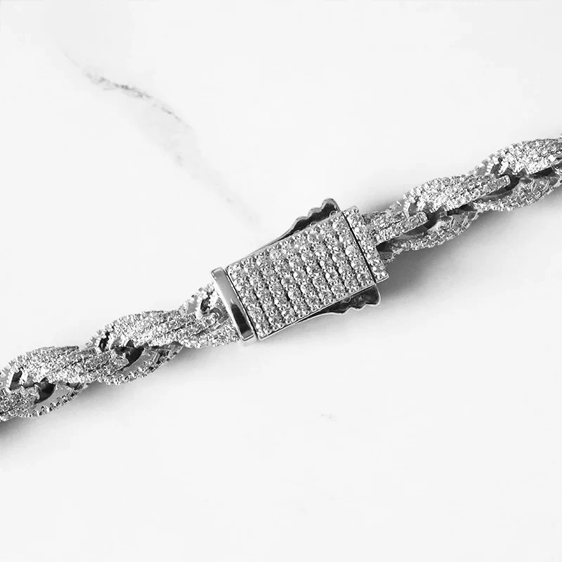 10mm Diamond Dookie Rope Chain - Image 3