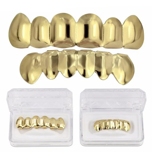 6/6 Gold Plated Grillz Set - Image 3