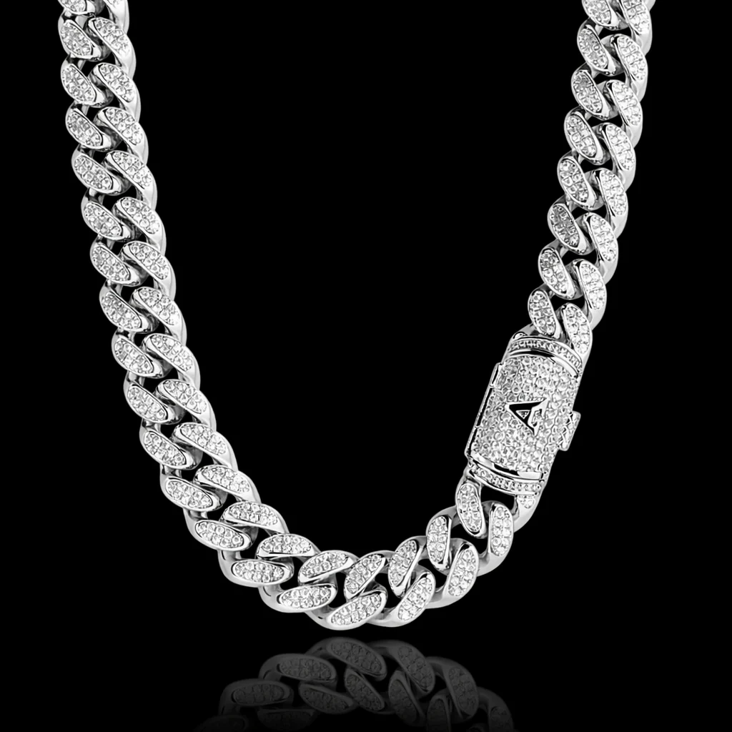 12mm Iced Miami Cuban Chain — Signature - Image 3