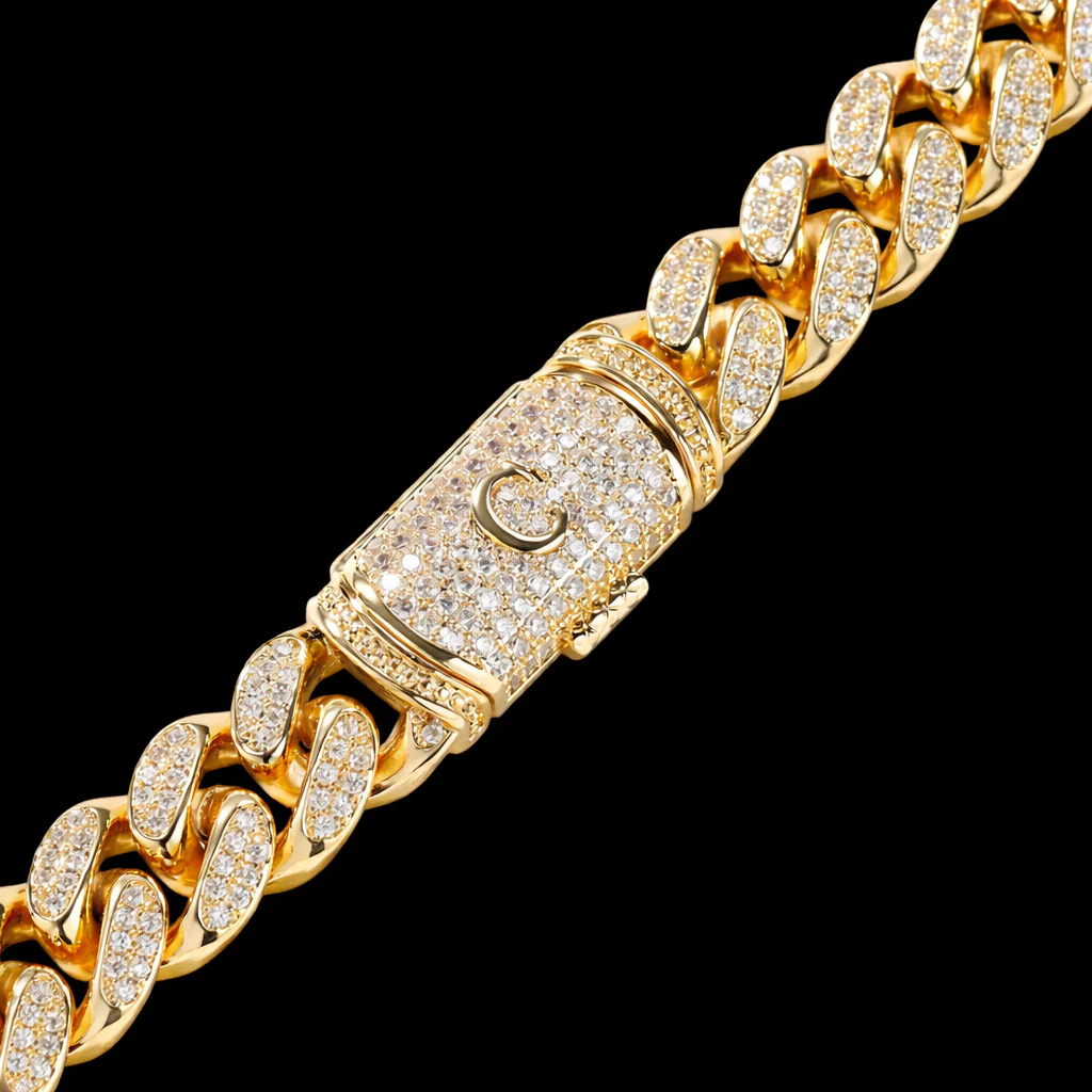 12mm Iced Miami Cuban Chain — Signature - Image 4