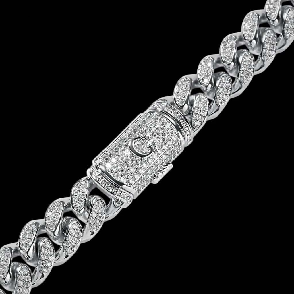 12mm Iced Miami Cuban Chain — Signature - Image 5