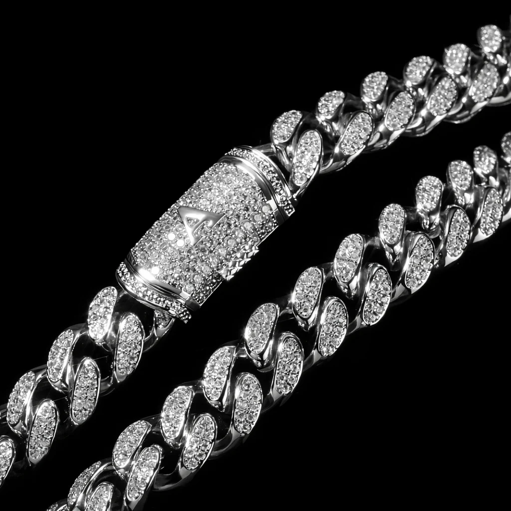 12mm Iced Miami Cuban Chain — Signature - Image 7
