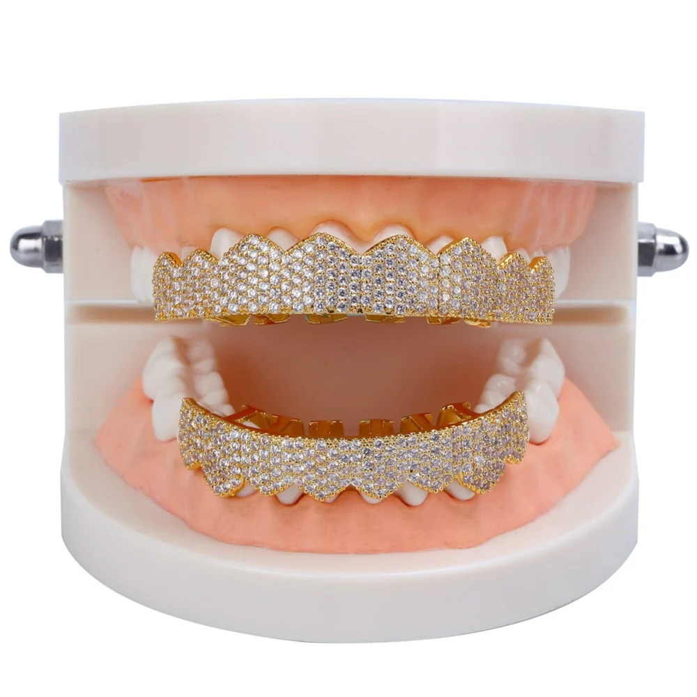 8-Tooth Premium ICED OUT Lower Grillz - Image 4