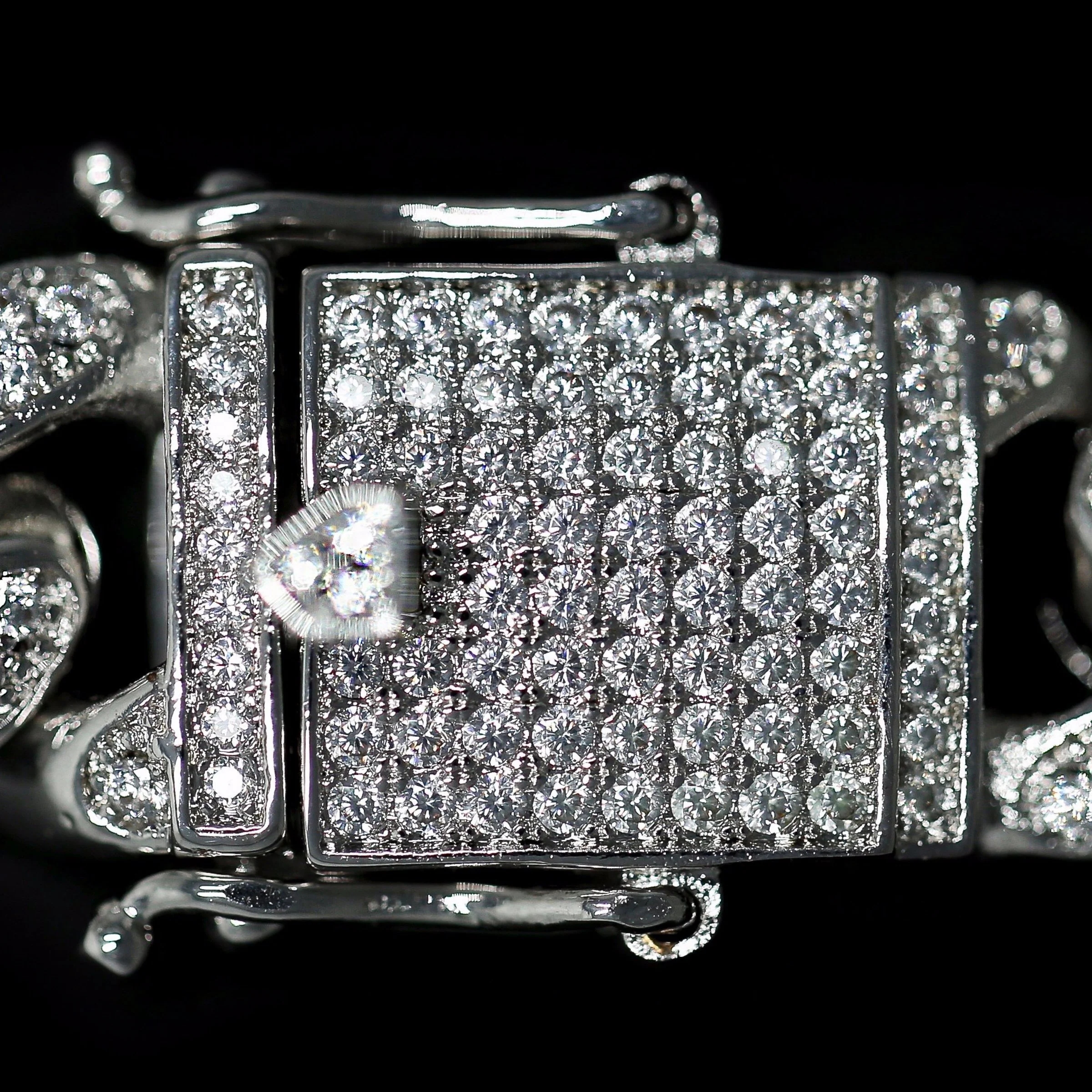 12mm Iced Out Miami Cuban Bracelet - Image 3