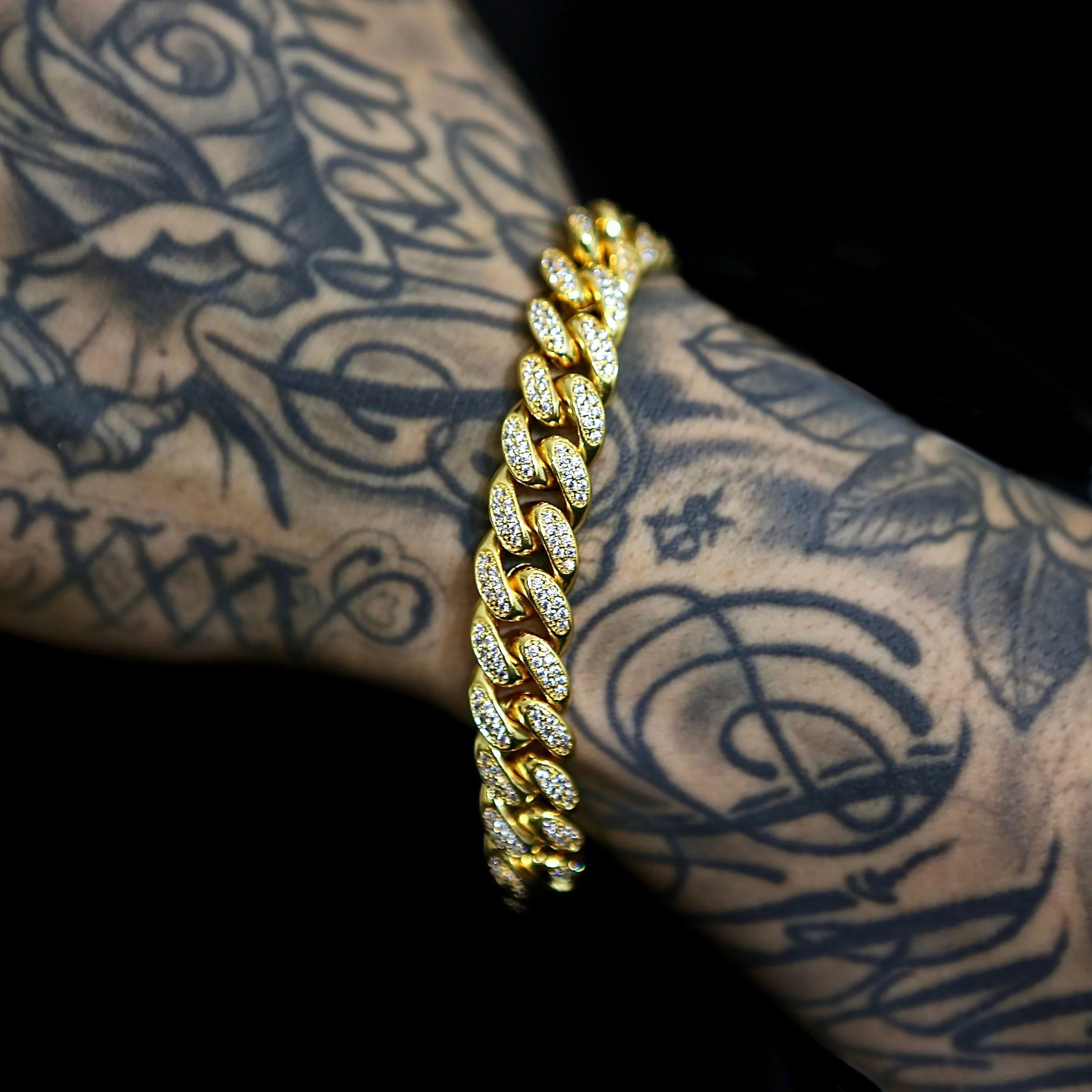 12mm Iced Out Miami Cuban Bracelet - Image 4
